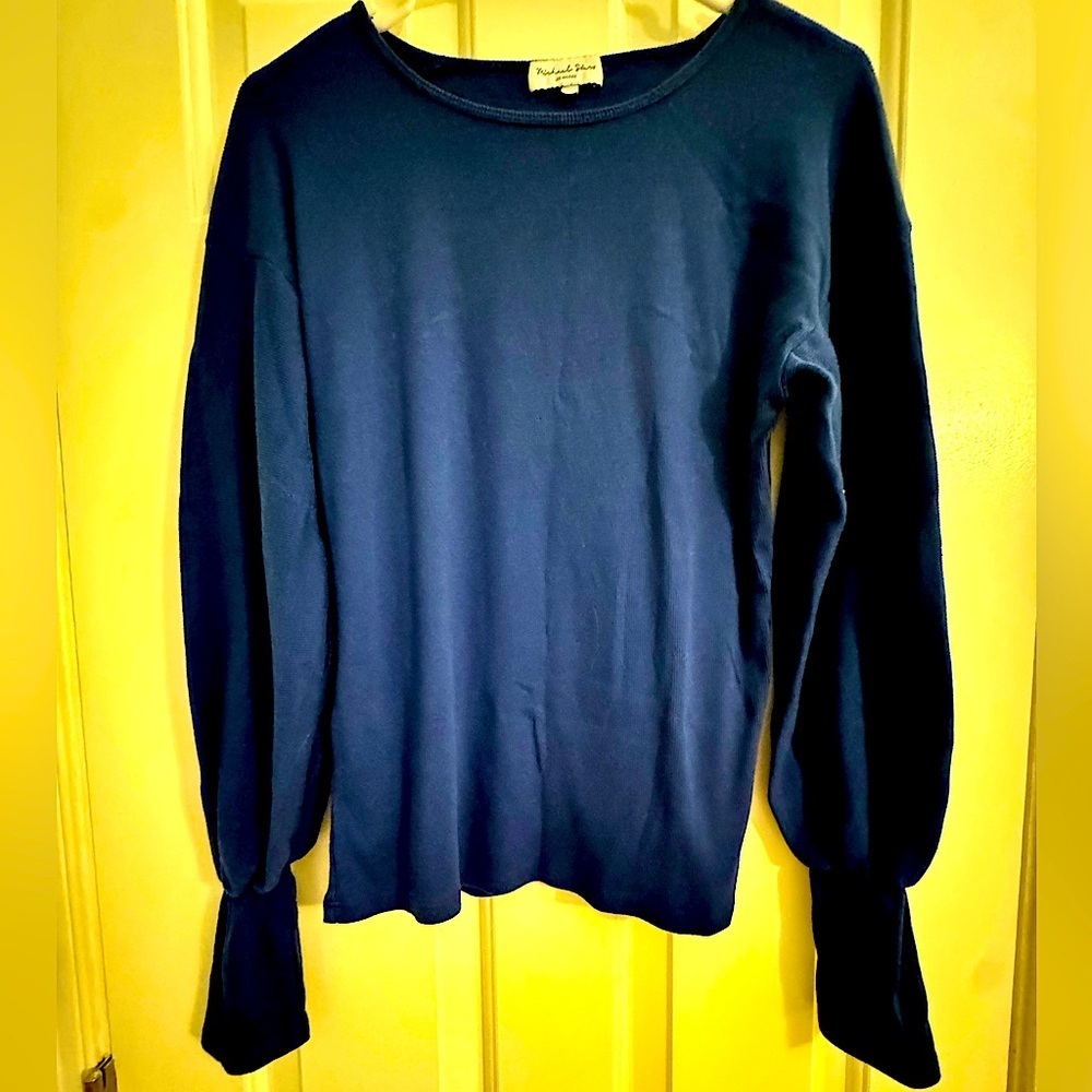 Michael Stars EUC Sz M “Misha” Top Blue - Picture 6 of 8